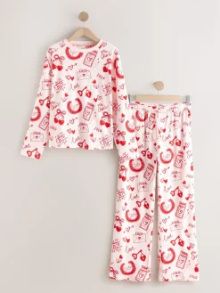 - Geribbelde pyjama met lange mouwen*Next Online