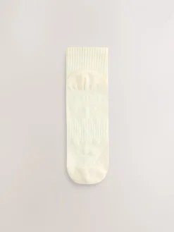 - Cropped Ankle Embroidered Logo Gripper Socks 3 Pack*self. New