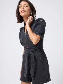 Denim Zip Front Playsuit*SCAMP & DUDE Sale