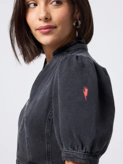 Denim Zip Front Playsuit*SCAMP & DUDE Sale