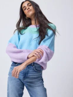 Fluffy Pastel Colour Block Jumper*SCAMP & DUDE Sale