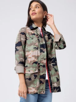 Shacket Cotton Camo Print*SCAMP & DUDE