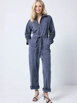 Tie Front Tencel Boiler Jumpsuit*SCAMP & DUDE Hot
