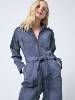 Tie Front Tencel Boiler Jumpsuit*SCAMP & DUDE Hot