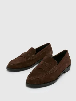 Lillian Leren Penny Instappers*Schuh Online