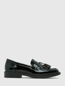 Wide Fit Layne Patent Tassel Loafers*Schuh Online
