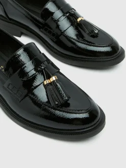 Wide Fit Layne Patent Tassel Loafers*Schuh Online