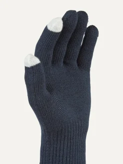 Blue Hanworth Solo Merino Gloves*Sealskinz New