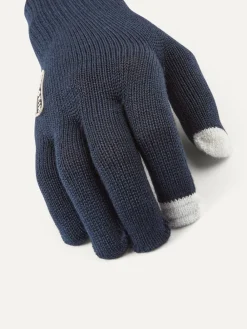 Blue Hanworth Solo Merino Gloves*Sealskinz New