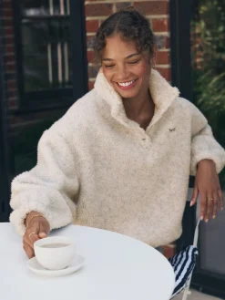 Buttons Neck Jumper*self. Outlet