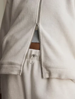 Polar fleece met volledige rits*self.