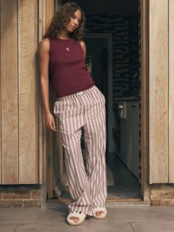 Ribbed Vest Top and Long Leg Pyjamas Set*self. Online