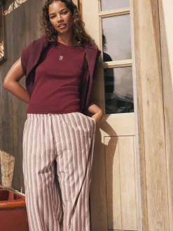 Ribbed Vest Top and Long Leg Pyjamas Set*self. Online