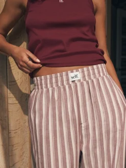 Ribbed Vest Top and Long Leg Pyjamas Set*self. Online