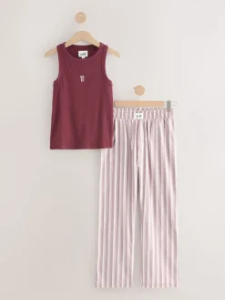 Ribbed Vest Top and Long Leg Pyjamas Set*self. Online
