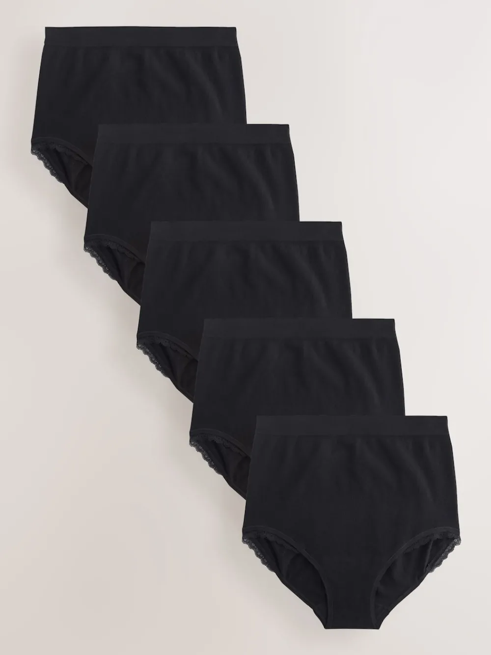 Katoenen Geribbelde Jersey Zwangerschaps- en Postpartumonderbroeken 5 Pack*Seraphine Online