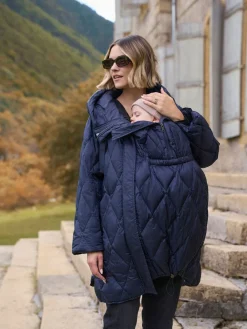 Lightweight Quilted 3 in 1 Maternity & Babywearing Coat*Seraphine Best