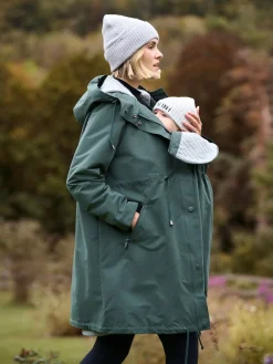 Maternity Green Lightweight Parka*Seraphine New