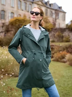 Maternity Green Lightweight Parka*Seraphine New