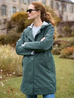 Maternity Green Lightweight Parka*Seraphine New