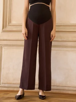 Maternity Overbump Fluid Wide Leg Trousers*Seraphine Outlet