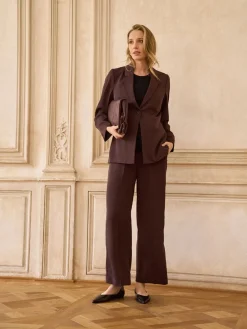 Maternity Overbump Fluid Wide Leg Trousers*Seraphine Outlet