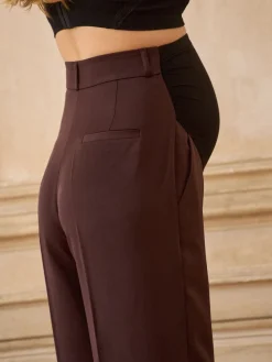 Maternity Overbump Fluid Wide Leg Trousers*Seraphine Outlet