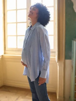 Maternity Pintuck Shirt*Seraphine Clearance