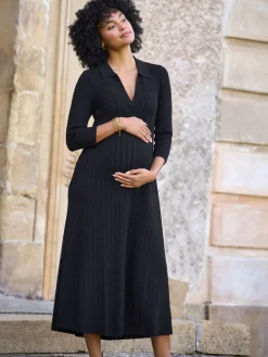 Maternity Pointelle Knit Dress*Seraphine