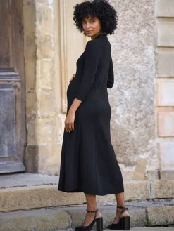 Maternity Pointelle Knit Dress*Seraphine