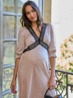 Maternity Tea Dress With Lace Trim*Seraphine Sale