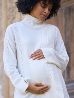 Premium 100% Merino Wool Maternity & Nursing Longline Jumper*Seraphine Clearance
