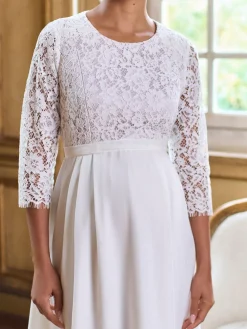 Premium Lace Bodice Maternity & Nursing Occasion Bridal Dress*Seraphine Sale