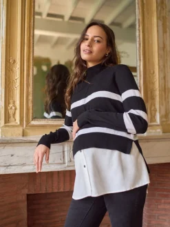 Wool Cotton Blend Maternity & Nursing Jumper & Shirt*Seraphine Sale