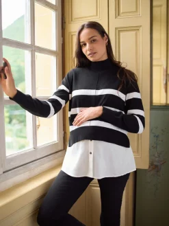 Wool Cotton Blend Maternity & Nursing Jumper & Shirt*Seraphine Sale