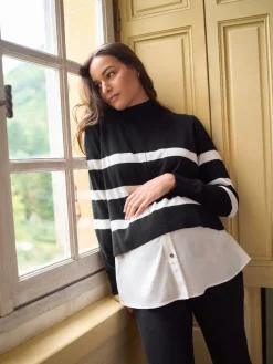 Wool Cotton Blend Maternity & Nursing Jumper & Shirt*Seraphine Sale