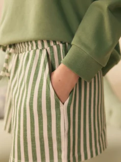 Green Striped Lounge Shorts*Shabby Chic by Rachel Ashwell® Outlet