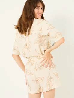 Short met geborduurde bladeren*Fat Face Outlet