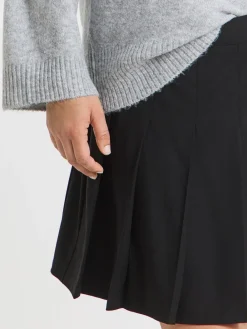 Black Pleated Mini Skirt*Simply Be Clearance