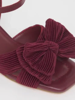 Double Bow Block Heels*Simply Be Clearance