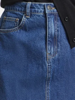 Mid Wash Maxi Skirt*Simply Be