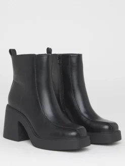 Platform Square Toe Ankle Boots*Simply Be Hot