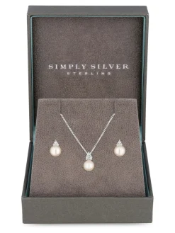 925 set met zoetwaterparels - In cadeauverpakking*Simply Silver Online
