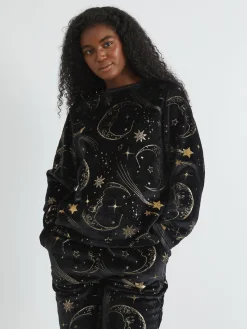 Celestial Gold Twosie Fleece Pyjamas Set*Skinnydip Hot
