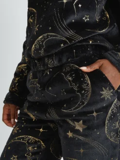 Celestial Gold Twosie Fleece Pyjamas Set*Skinnydip Hot