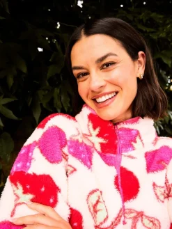 Cherry and Strawberry Longline Fleece*Skinnydip Discount