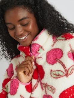 Cherry and Strawberry Longline Fleece*Skinnydip Discount