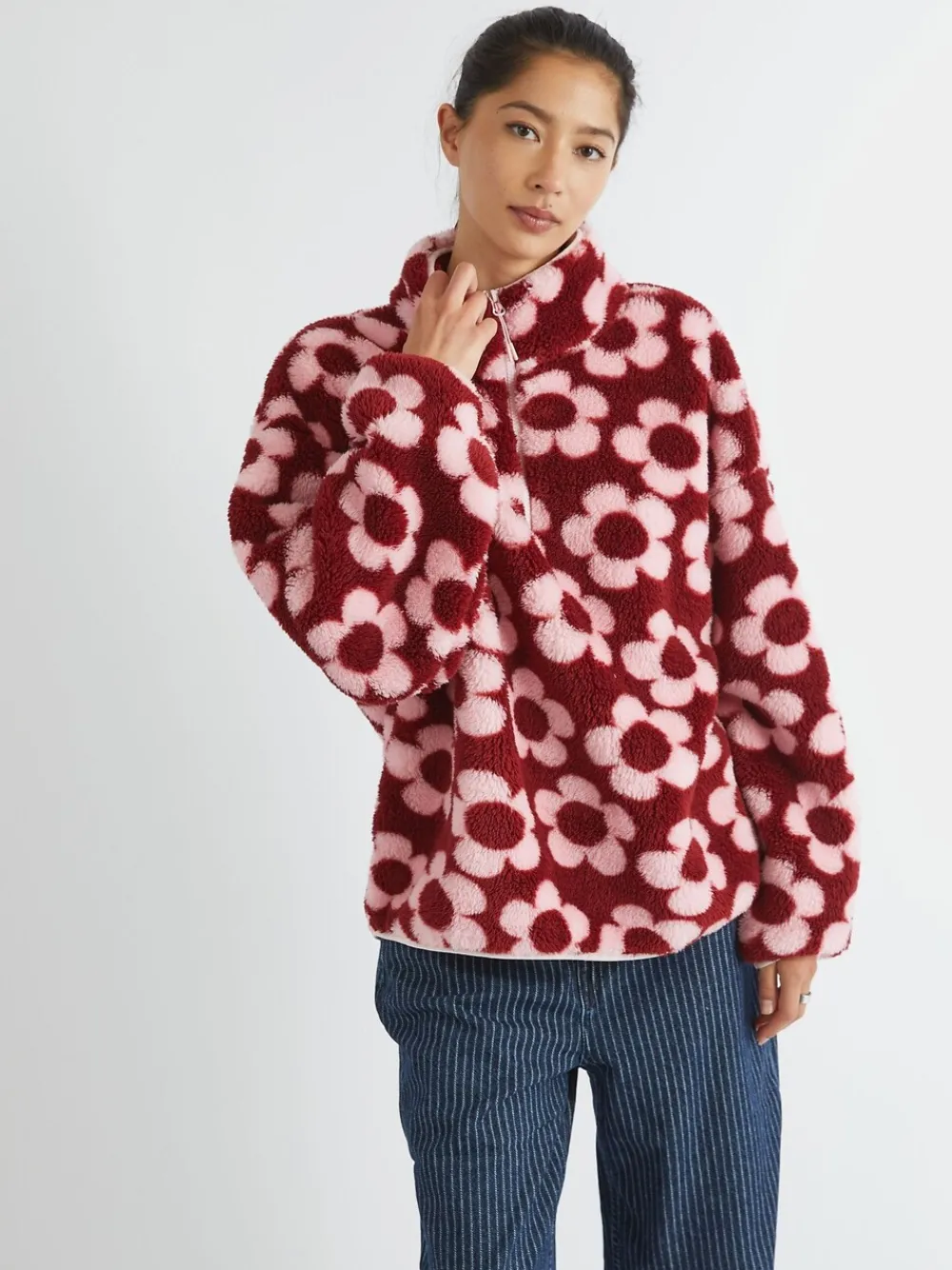 Flower Longline Fleece*Skinnydip Clearance