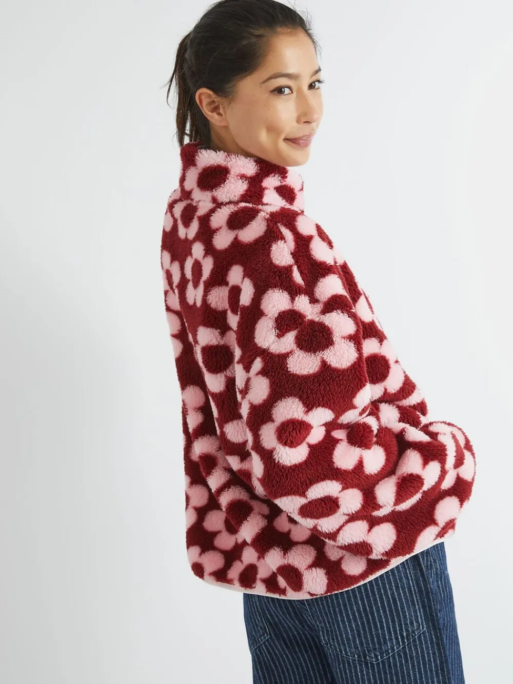 Flower Longline Fleece*Skinnydip Clearance