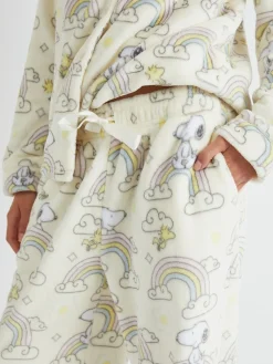 Peanuts x Snoopy Rainbow Fleece Pyjamas Set*Skinnydip